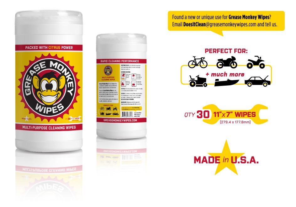Grease Monkey Wipes Packaging Canister