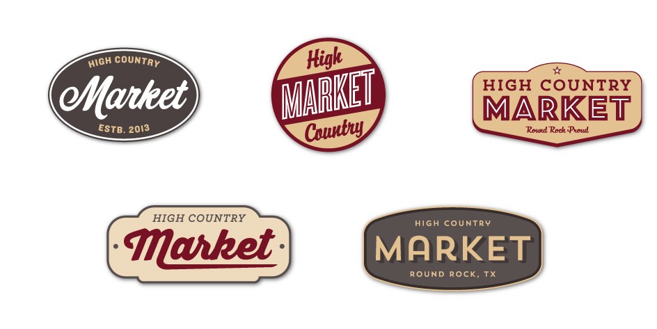 High Country Market Logo Concepts